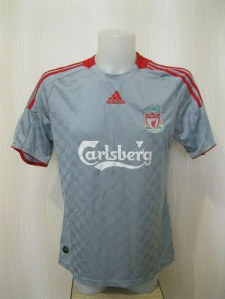 Fc Liverpool 2008/2009 Away Size M Adidas Football Shirt Jersey Soccer Maillot