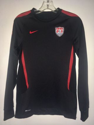 Nike Dri Fit Mens Usa Soccer Jersey Shirt Sz Small Long Sleeved