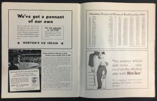 1936 World Series Program Game 3 Yankee Stadium York Yankees Vs Giants MLB 8