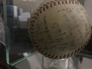 Sandy Koufax perfect game/ no hitter game ball 9/9/65. 7