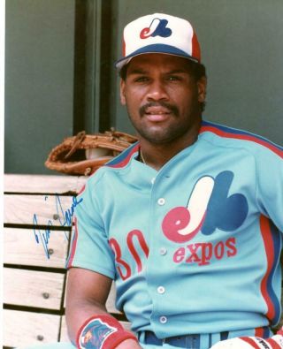 Tim Raines Montreal Expos Signed Autographed 8x10 Photo W/