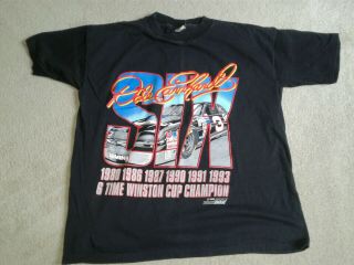 Dale Earnhardt 6 Time Winston Cup Champion T Shirt Made In 1993 Mens Size Large