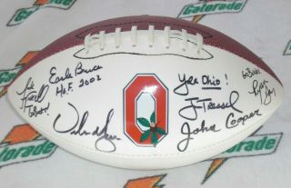 6 Coaches Signed Ohio State Logo F/sz.  Football - Bruce - Meyer - Tressel - Day