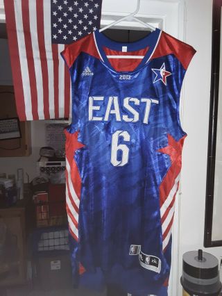 Lebron James Miami Heat Nba All Star 2013 Jersey East Adidas Blue Sz Xxl,  2
