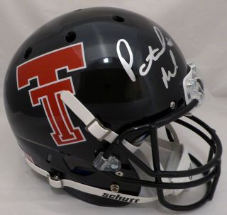 Patrick Mahomes Ii Autographed Texas Tech Full Size Schutt Helmet Beckett 130727