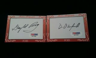 2016 Historic Autograhs Friends N Foes Winfield/perry Sd Padres Dual Auto