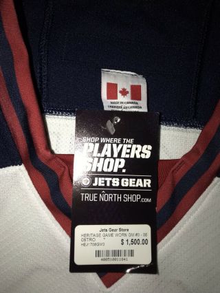 Jacob Trouba Winnipeg Jets York Rangers Game Worn Heritage Jersey 4