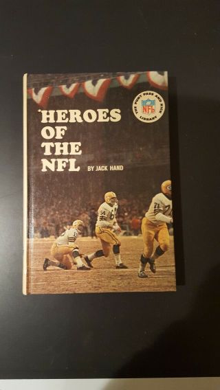 Vintage 1965 Heroes Of The Nfl Hardcover Book Bart Starr Green Bay Packers