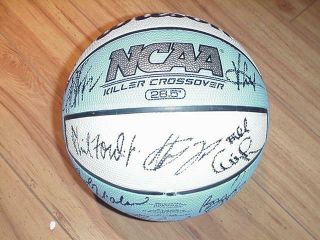 University Of North Carolina Tar Heels Legends Signed Basketball Jordan,