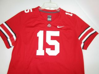 Nike 15 Women’s Red Ohio State Buckeyes Football Jersey Size XL Ezekiel Elliott 2