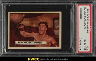 1951 Topps Ringside Rocky Marciano Rookie Rc 32 Psa 8 Nm - Mt (pwcc)