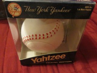 York Yankees Mlb Yahtzee Travel Edition Game