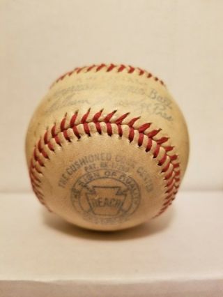 1946 1947 Official American League Ball Reach Baseball William Harridge Pres Oal