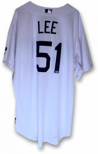 Zach Lee Team Issue Jersey La Dodgers Home White 2014 51 Size 50 Jb085707