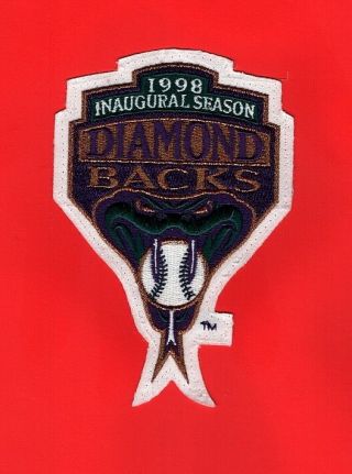 1998 Arizona Diamondbacks Inaugural Game Sleeve Patch