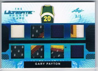 2019 Leaf Ultimate Sports Gary Payton 8x Game Jersey Patch /5