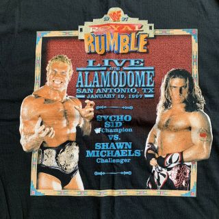 1997 WWF ROYAL RUMBLE SHAWN MICHAELS VS SYCHO SID T SHIRT XL 2