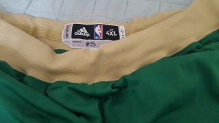 Game Worn Kevin Garnett Boston Celtics St Patrick ' s NBA SHORTS 2011 2