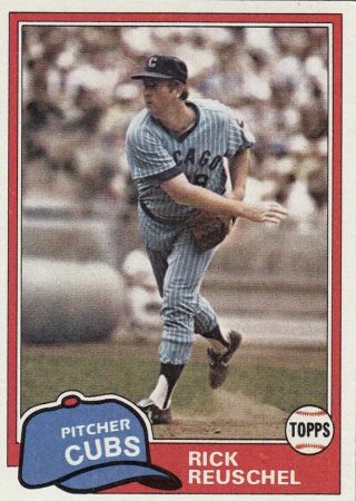 Rick Reuschel Game Worn Chicago Cubs Jersey 1980 Wilson 48 8