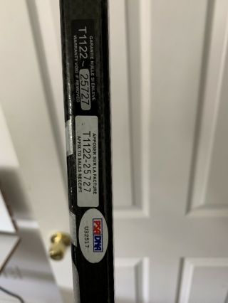 Patrick Kane Game Signed Stick With C.  O.  A 5