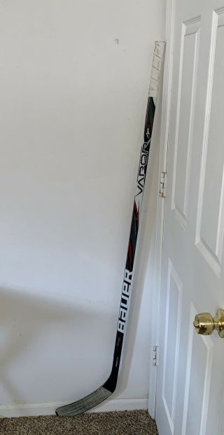 Patrick Kane Game Signed Stick With C.  O.  A 7