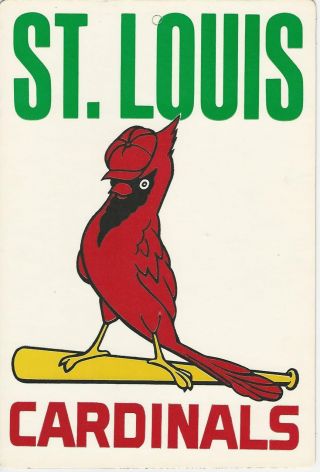 1972 Baseball Team Logo Plaques,  7.  5x11 Inches,  Cardboard,  Cardinals,  Zql