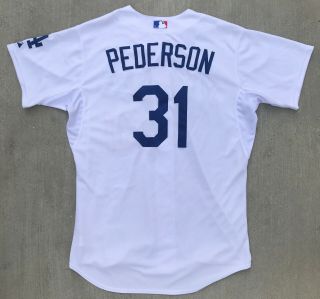 2015 Joc Pederson Rookie Mlb Baseball Game Jersey Los Angeles Dodgers Home