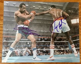 Boxing Larry Holmes Vs.  Ken Norton Autograph Signed By Both 8x10 Color Photo