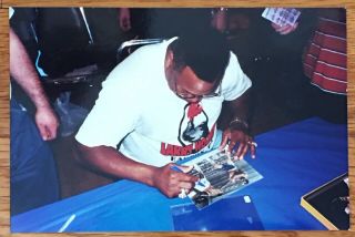 Boxing LARRY HOLMES vs.  KEN NORTON Autograph Signed By Both 8x10 Color Photo 2
