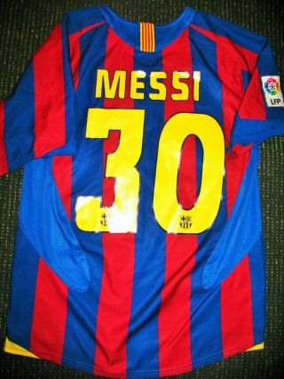 Authentic Messi Barcelona Jersey 2005 2006 Shirt Camiseta Maglia Trikot S