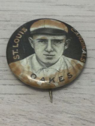 1910 - 12 P2 Sweet Caporal Tobacco Pin,  Rebel Oakes,  St.  Louis Cardinals J18