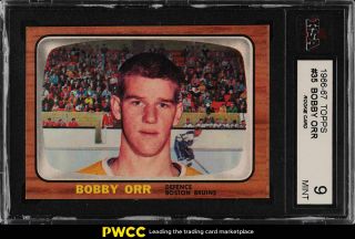 1966 Topps Hockey Bobby Orr Rookie Rc 35 Ksa 9 (pwcc)