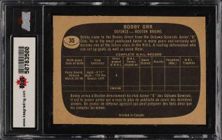 1966 Topps Hockey Bobby Orr ROOKIE RC 35 KSA 9 (PWCC) 2