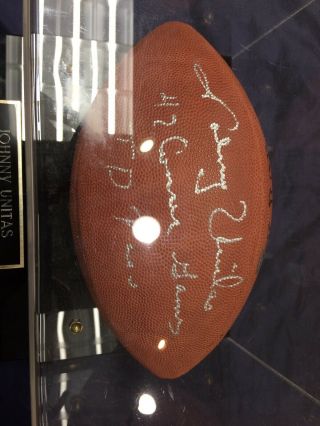Johnny Unitas Signed Football Limited Le/500 