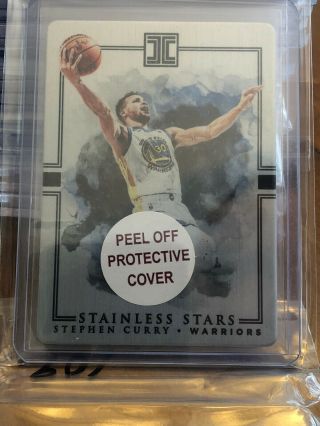 2018 - 19 Panini Impeccable Basketball Stephen Curry Stainless Stars 80/99