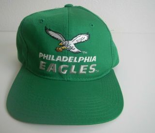 Vintage Philadelphia Eagles Era Snapback Hat Baseball Cap Mens One Size