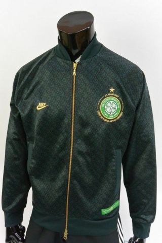 Nike Celtic Fc Fill Zip Soccer Bomber Track Jacket Size Xl Lisbon Usa Seller