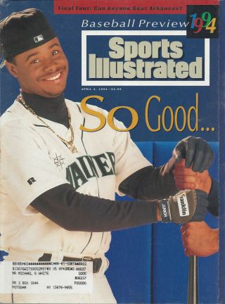 Sports Illustrated April 4 1994 Ken Griffey Jr Seattle Mariners