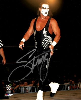 Wwe Sting Hand Signed Autographed 8x10 Photofile Photo With 2