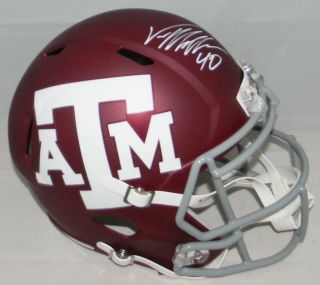 Von Miller Autographed Signed Texas A&m Aggies Full Size Speed Helmet Jsa