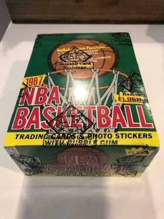 1987 - 88 1987 Fleer Basketball 36 Pack Wax Box Bbce Jordan