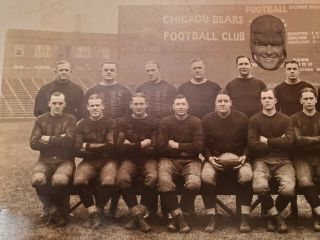 1924 Worlds Champion Chicago Bears - Photograph - W/ Flaherty Cutout 6