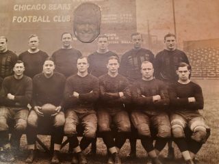 1924 Worlds Champion Chicago Bears - Photograph - W/ Flaherty Cutout 7