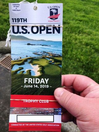 2019 Us Open Friday Trophy Club Tickets - Set Of 4