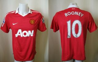 Manchester United 10 Rooney 2010/2011 Home Size M Nike Shirt Jersey Maillot