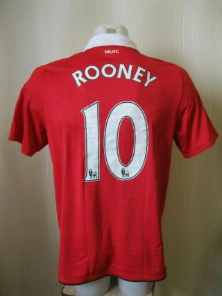 Manchester United 10 Rooney 2010/2011 Home Size M Nike shirt jersey maillot 5