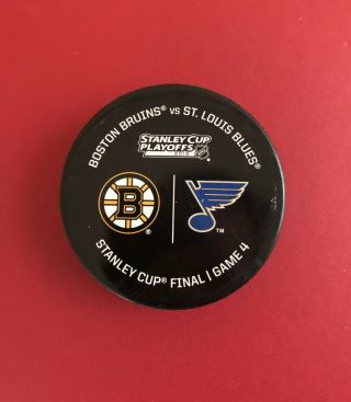Blues Vs Bruins 2019 Stanley Cup Final Game 4 Warm Up Puck 1st Stl Home Ice Win