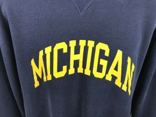 VTG 90’s Russell Athletic University Of Michigan Crewneck Sweatshirt Size XL 2