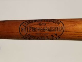 1916 - 1922 Sidewritten 36 " 40 Ounce Dash Dot Dash Louisville Slugger Baseball Bat