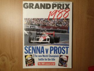 Autocar Special - Grand Prix 1988 - Senna/prost Battle For Title - The Season In Full